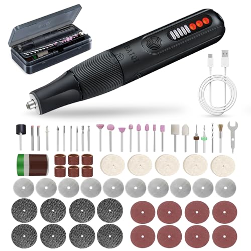 8.0V Cordless Rotary Tool, 5 Speeds, 65 Pcs Rotary Tool and Accessories Multi-Purpose For Carving, Engraving, Sanding, Polishing and Cutting,DIY Crafts