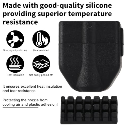 4pcs Hot End Silicone Socks Sleeves for Flashforge AD5X 3D Printer - style: 4pcs Silicone Socks and 4pcs Nozzle Brushes