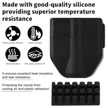 4pcs Hot End Silicone Socks Sleeves for Flashforge AD5X 3D Printer - style: 4pcs Silicone Socks and 4pcs Nozzle Brushes