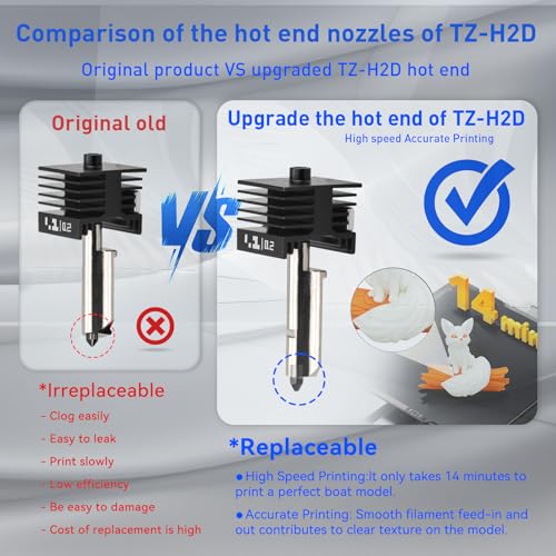 h2d h2s hotend 2Pack 0.2 mm H2D Combo Hotend Print Head Hot End Kit Extruder Upgrade High Temperature Hardened Steel Nozzle Heating Rod Silicone Cover for Bamboo Lab H2D/H2S/A1/A1 Mini - size: 0.2