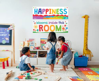 Sproutbrite 2 Pack 13.5” x 39” Educational Posters Set - Teachers Posters - color: Bold