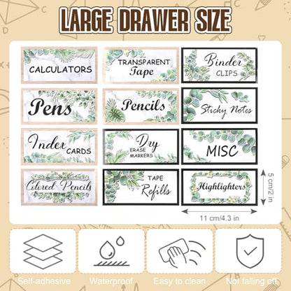 Frienda 84 Pcs 4 Sheet Classroom Toolbox Labels for Teacher,Fresh - style: Fresh