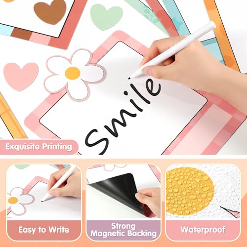 16 Pcs Magnetic Write Wipe Organization Chart, Boho - style: Boho