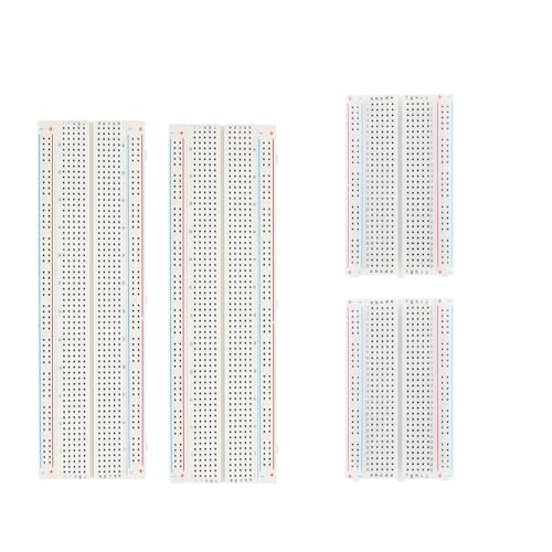 4PCS Breadboards Kit Include 2PCS 830 Point & 2PCS 400 Point Breadboard, Solderless Breadboards for Arduino Bread Boards Electronics for Circuits Projects Prototype Board.