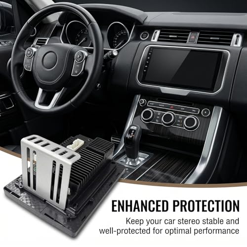 2PCS Double DIN Car Radio Installation Kit, Metal Mounting Brackets with Screws, Professional Automotive Audio Stereo Repair Tool, Universal Vehicle Radio Mounting Set