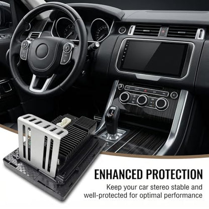 2PCS Double DIN Car Radio Installation Kit, Metal Mounting Brackets with Screws, Professional Automotive Audio Stereo Repair Tool, Universal Vehicle Radio Mounting Set