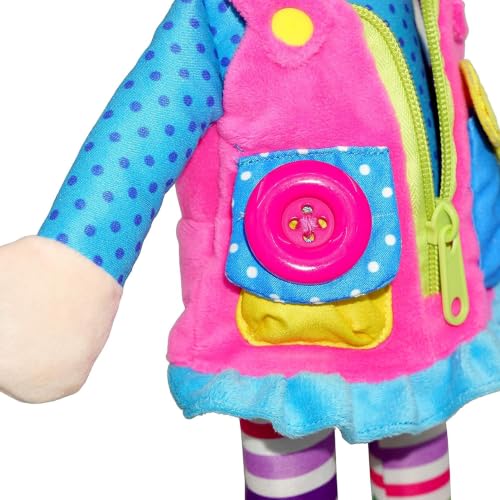 June Garden 15" Belle Montessori Learn-to-Dress Plush Doll - color: Belle
