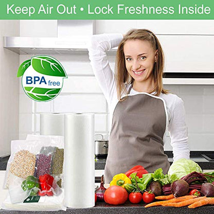 O2frepak Large Gallon 8mil 11.5"x18.5"Vacuum Sealer Bags 100ct Food Storage - size: 11.5" x 18.5" Large Gallon Size