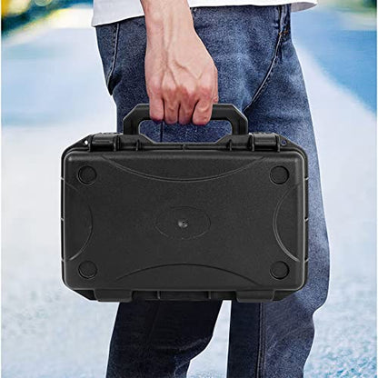 TORIBIO Hard Carrying Case with Foam,Shockproof Storage Box 10.8"x6.5"x2.7" - size: 10.8" x 6.5" x 2.7"