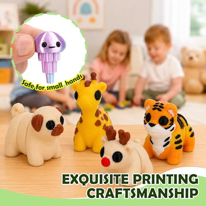40PCS Mini 3D Printed Animals, Articulated Fidget Toys for Kids - style: 40P Mini Animals