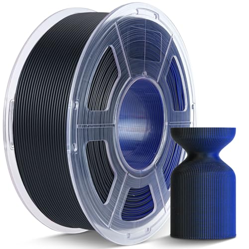 JAYO Dual Color Matte PLA 3D Printer Filament 1.75mm, 1.1kg, Black-Blue - color: 1.1kg Dual Matte (Black-blue)