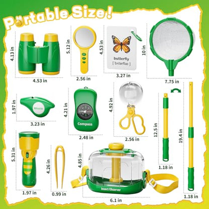 Kids Bug Catcher Kit Outdoor Explorer Set Educational Nature Toy Ages 3-12 - size: 378-3