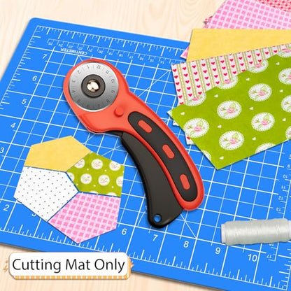 DIYSELF 8in×6in Cutting Mat, Self Healing Cutting Mat, A5 Craft Mat - color: Blue, size: 8"L x 6"W
