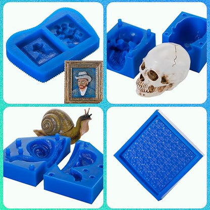 BBDINO Silicone Mold Making Kit 30A Platinum Liquid 1 Gallon Sapphire Blue - size: Sapphire Blue 160 Oz