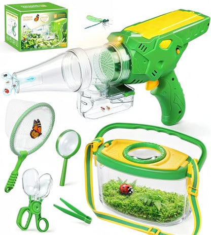 Bug Catcher for Kids Age 3-12, Bug Vacuum Catching Kit with Bug Collector