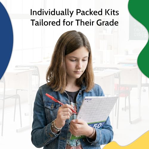 EPI Essentials Bulk School Supplies for Kids – 6th to 8th Grade School Supply Packs – Wide-Ruled Bundle with Classroom-Ready Standard List Essentials – 120 Boxes per Pallet - size: 6th-8th Grade, style: Pallet