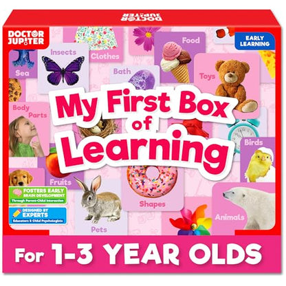 Doctor Jupiter Girls' First Box of Learning Toy Set for Kids Ages 1-3 Year Old - style: Girls' First Box of Learning: 1+