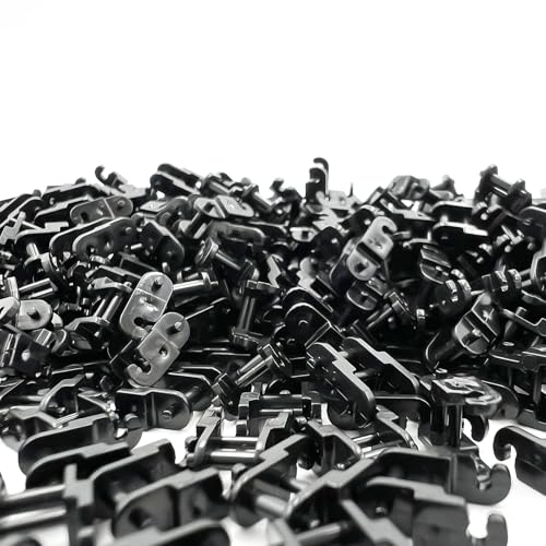 1500PCS Technical Chain Link Tread Compatible with legoes 3711 and Other Brands Build Custom Tracks Vehicles Tank Track(Black) - color: Black 1500pcs