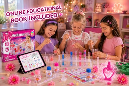 Science4you Super Perfume Making Kit for Kids 8+ Years Old - Make Your Own Perfumes for Girls + 13 DIY Crafts for Kids, Toys, Games and Gifts for Girls Age 8 9 10 11 12+ - style: Perfume Factory