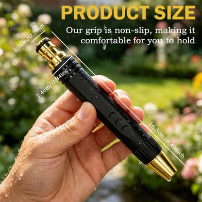 High-Pressure Washer Nozzle Kit, High Pressure Hose Nozzle Black King Kong High Pressure Washer, Heavy Duty Adjustable Twist Hose for Car Washing Outdoor Cleaning Watering Plants