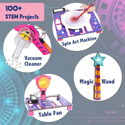 Butterfly EduFields 100+ Girls Engineering Science Kit for Kids Age 8-12 - style: 1.Girls Engineering Kit