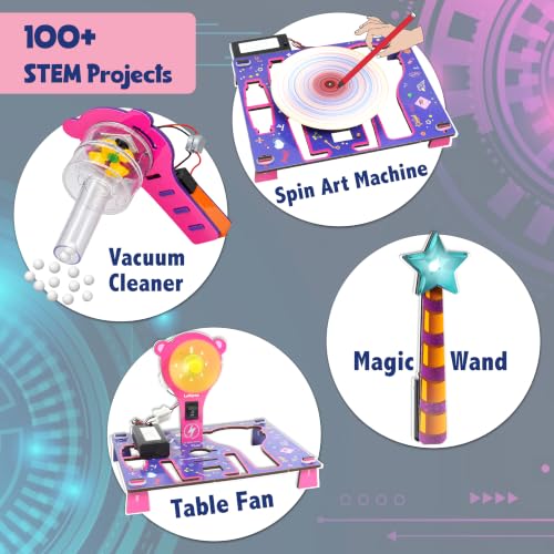 Butterfly EduFields 100+ Girls Engineering Science Kit for Kids Age 8-12 - style: 1.Girls Engineering Kit