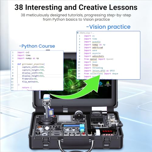 ELECROW AI Starter Kit for Jetson Orin Nano, 30 Sensors, 38 Python Lessons