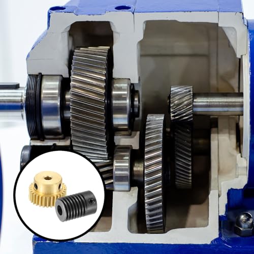 uxcell Worm Gear Set Right Rotation 30T 0.5 Module 1:30 Reduction Rate - size: Gear-3mm, Rod-5mm Bore, style: 0.5M-30T