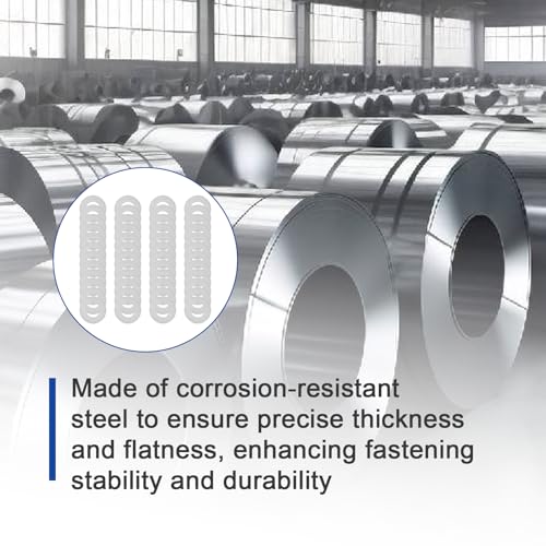 M6x12mm Precision Shim Washers for Shaft Alignment, 304 Stainless Steel - size: M6X12