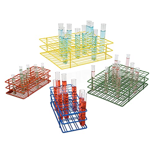 SP Bel-Art Poxygrid Test Tube Rack; For 10-13mm Tubes, 108 Places, Blue (F18753-0001) Made in USA - size: 108 Places, style: 108 Places