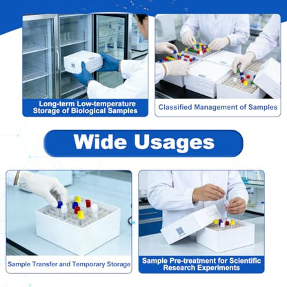 81-Well Cryo Boxes, Plastic Coating, 3 Inch Height, Case of 20 - size: 3 in,81-well
