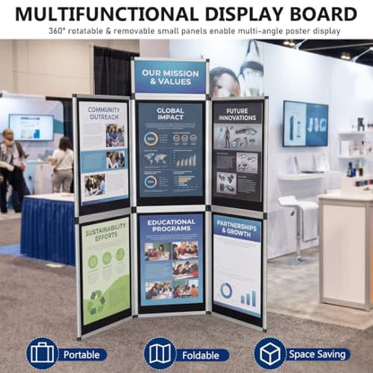 Generic 6 1 Panel Trade Show Display Panels Folding Poster Board System