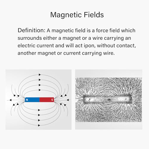 Physics Science Alnico5 Magnet Kit for Experiment, Educational Horseshoe & Bar Magnets Set with North and South Identified Used by Teachers, Showing the Magnetic Field Distribution(3 Pack)