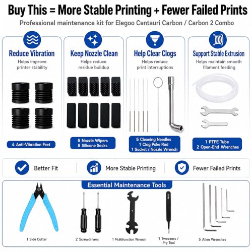 3D Printer Tool Kit for Elegoo Centauri Carbon/Centauri Carbon 2 Combo