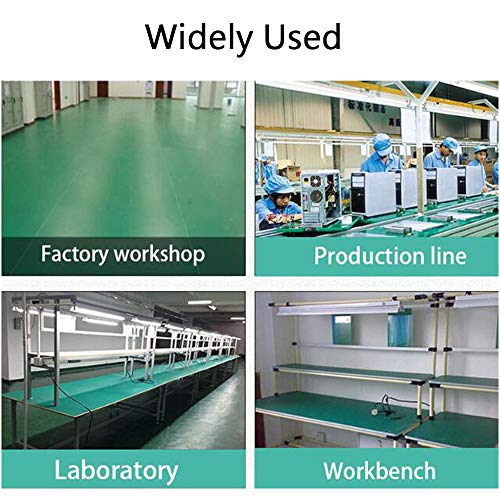 MYOYAY 23.6" x 118" Rubber ESD Soldering Mat Roll 0.08" Thick Anti-Static High Temperature Workbench Mat Electrical Grounding Desk Pad for Workstation Soldering Electronics Circuit Board Repair