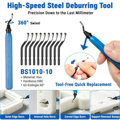 56Pcs 3D Printer Tools Kit with Storage Case, 3D Printer Accessories - Deburring Tool, Removing Scrapers, Metal Files, Brushes, Engraving Knives, Tweezers & More, for Bambu Lab, Ender 3, Kobra, etc