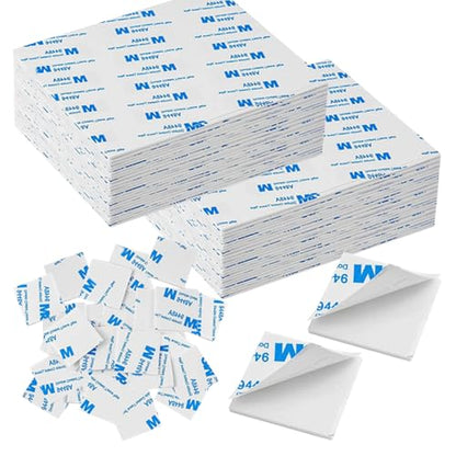 600PCS Double Sided Foam Tape, Super-Sticky Double Sided Adhesive Pads - size: 600Pack
