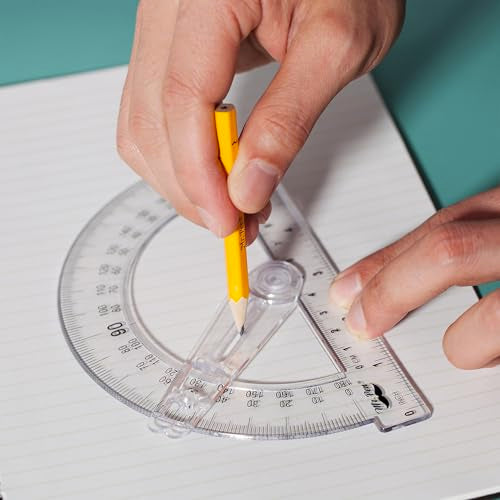 Mr. Pen- Geometry Set, 15 pcs, Light Blue, 6 Inch Swing Arm Protractor - color: Light Blue