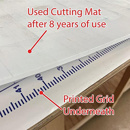 Self Healing 4'x8' Rhino Cutting Mat with separate Grid Sheet - color: Blank with grid sheet