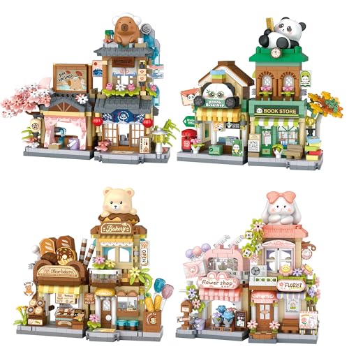 4 Set Mini Micro Building Blocks Toy Set - color: 4 Set
