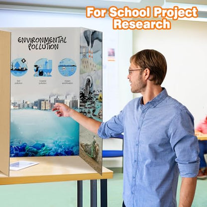 8 PCS 48" x 36" Extra Large Trifold Poster Board for School Projects - size: XL-48" x 36"