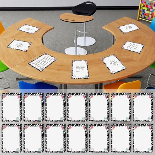 Lincia 30 Pcs Composition Notebook Line Large 12''Table Dots Dry Erase Dots for Classroom Table Removable Stickers Vinyl Wall Whiteboard No Staining Spots for School Teacher Office Teaching Supplies - style: Composition Line
