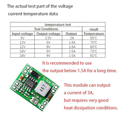 1 Pack Mini MP1584EN DC-DC Buck Converter Adjustable Power Supply Module 24V to 12V 9V 5V 3V