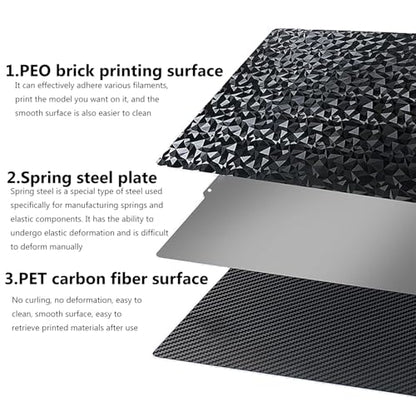 3D Printer AD5X/AD5M Build Plate Double Sided PET and PEO Hotbed - color: For Adventurer 5M Pro