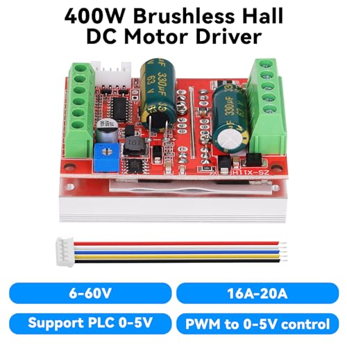 2PCS 6-60V 400W DC Three-Phase Brushless Motor Speed Controller