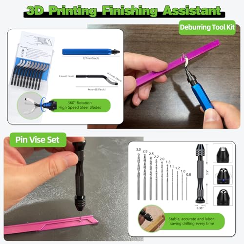 3D Printing Tool Kit with Deburring Removing Scrapers Tools for Bambu Lab - style: Wooden crate - Master 3D