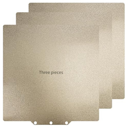 3-Pack PEI Build Plate 235×235mm for Adventurer 5M /5M Pro /5X, Double Sided Textured AD5X/AD5M/AD5M Pro PEI Sheet Spring Steel Print Bed, Compatible with Flashforge 3D Printers - size: 235x235mm, style: 3