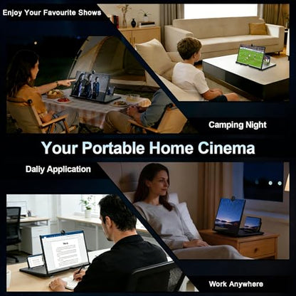 for 18" Mobile Phone Screen Magnifier 3D HD Projector Screen for Movies, Videos, Foldable Stand with Screen Amplifier, Supports All Smartphones,18 inches - size: 18 Inch