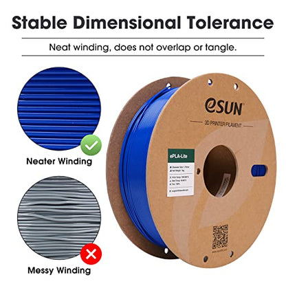 eSUN PLA Filament 1.75mm, High Toughness 3D Printer Filament Upgraded PLA Filament, Dimensional Accuracy +/- 0.03mm, 1KG Cardboard Spool (2.2 LBS) 3D Printing Filament for 3D Printers, Blue - color: Blue, size: PLA 1.75MM - 1KG