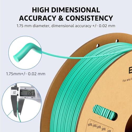 ELEGOO PLA Plus 3D Printer Filament 1.75mm Brown 1KG, Neatly Wound - color: Brown, size: 1KG